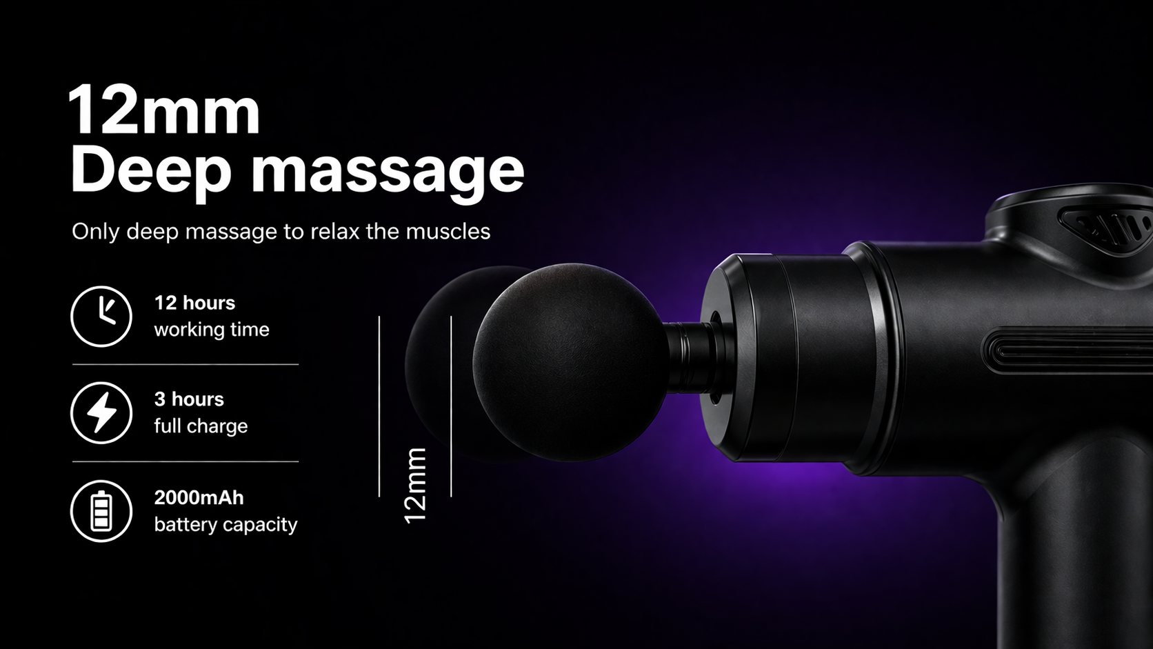 Recovr Pro — Deep Tissue Percussion Massager